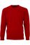 Alan Paine trui warm rood lamswol ronde hals ruime fit