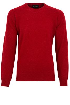 Alan Paine Pullover Alan Paine lamswol ronde hals rood