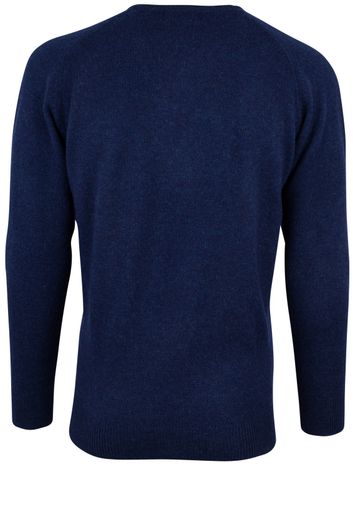Alan Paine pullover blauw lamswol