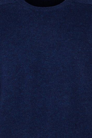 Trui Alan Paine blauw gemeleerd ronde hals
