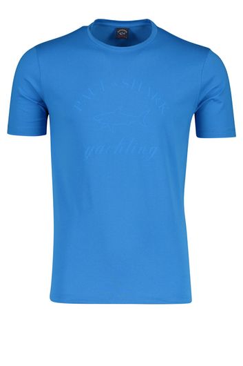 Paul & Shark t-shirt lichtblauw logo print o-hals