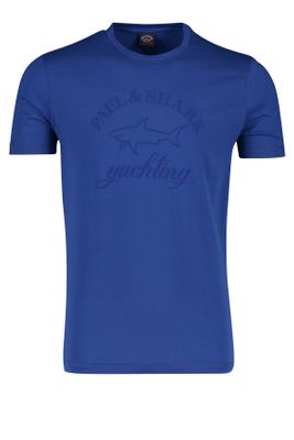 Paul & Shark T-shirt Paul & Shark print ronde hals middenblauw