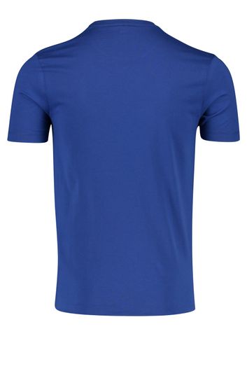 T-shirt Paul & Shark print ronde hals middenblauw