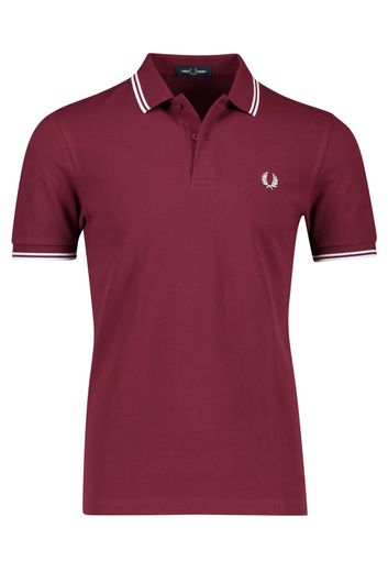 Poloshirt donkerrood Fred Perry
