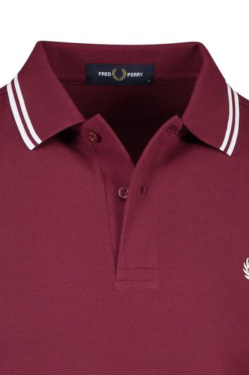 Poloshirt donkerrood Fred Perry