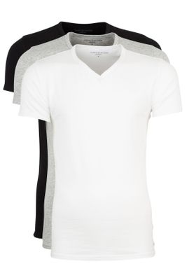 Tommy Hilfiger Tommy Hilfiger 3-pack t-shirts zwart grijs wit