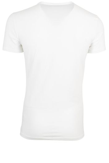 Tommy Hilfiger t-shirt wit effen v hals katoen 3-pack