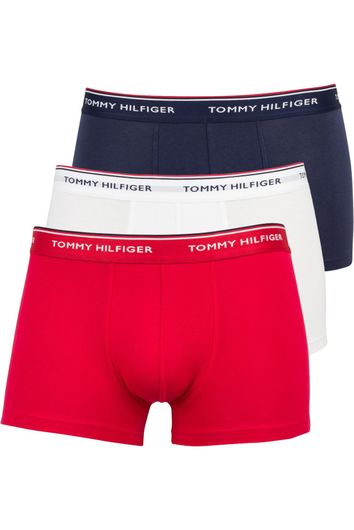Tommy Hilfiger boxershorts rood/wit/blauw 3-pack