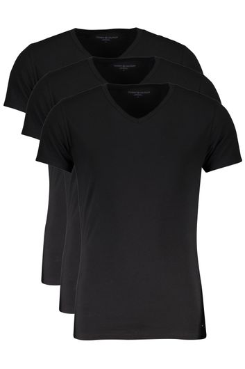 Tommy Hilfiger T-shirts zwart v-hals 3-pack