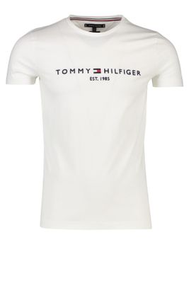 Tommy Hilfiger Tommy Hilfiger t-shirt met logo wit ronde hals