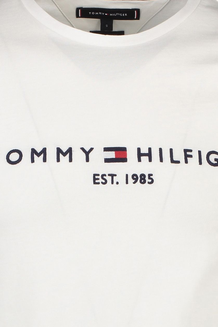 Tommy Hilfiger t-shirt met logo wit ronde hals