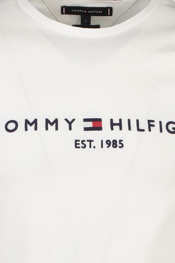 Tommy Hilfiger t-shirt ronde hals wit met logo