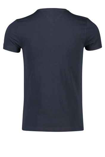 Tommy Hilfiger t-shirt met logo navy ronde hals