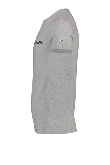 Tommy Hilfiger t-shirt ronde hals met logo grijs