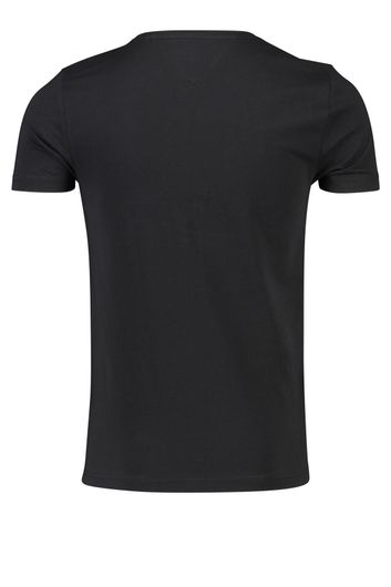 Tommy Hilfiger t-shirt zwart met logo ronde hals