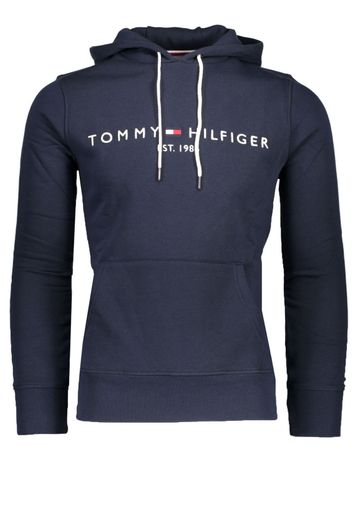 Sweater Tommy Hilfiger navy met opdruk