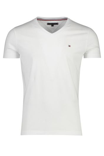 T-shirt wit v-hals Tommy Hilfiger Slim Fit