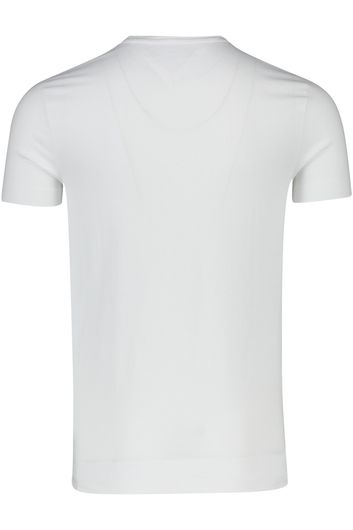 Tommy Hilfiger t-shirt wit effen katoen 