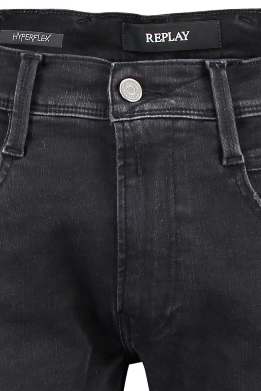 Replay 5-pocket Slim Fit zwart Anbass