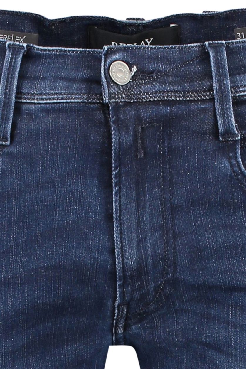 Replay Hyperflex jeans Slim Fit donkerblauw Anbass
