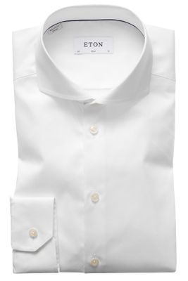 Eton Eton overhemd dress wit slim cut-away anti kreuk