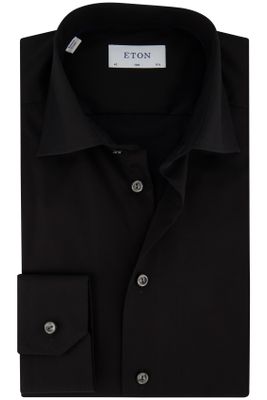 Eton Eton overhemd dress zwart slim cut away