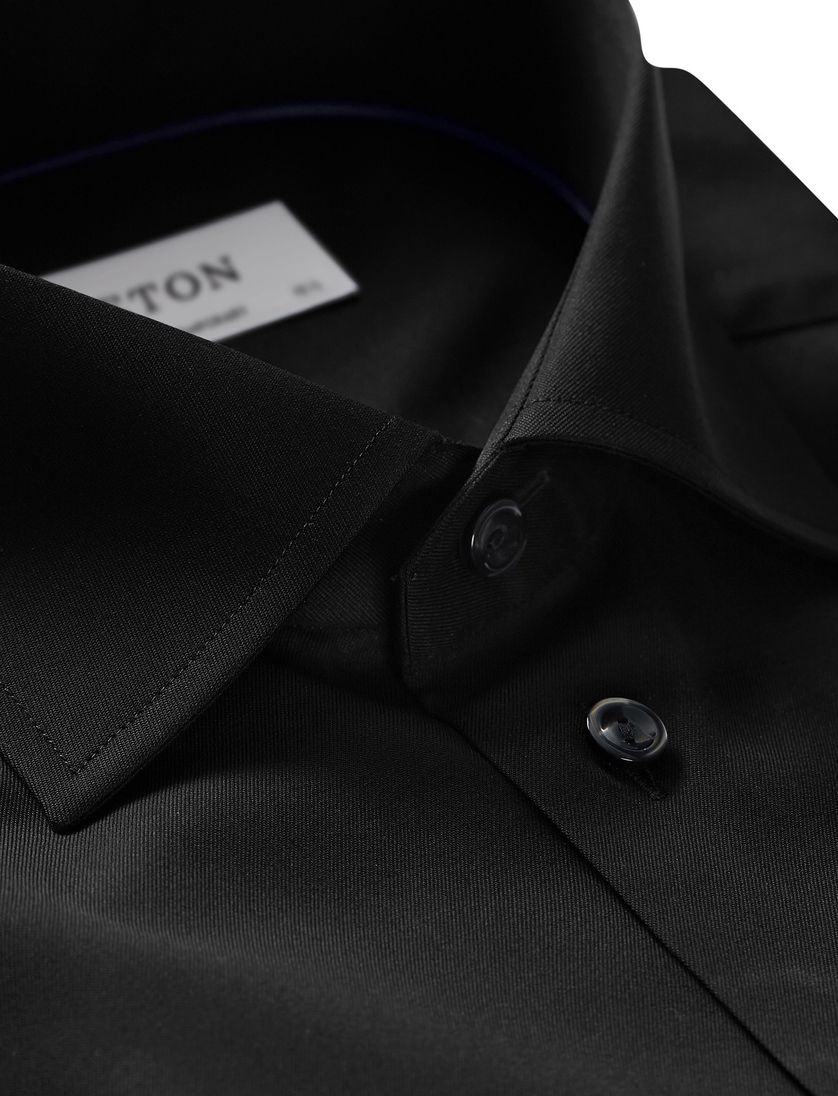 Eton overhemd dress zwart Contemporary fit
