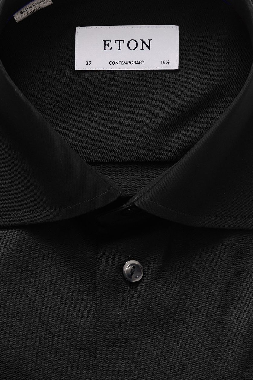 Eton overhemd dress zwart Contemporary fit
