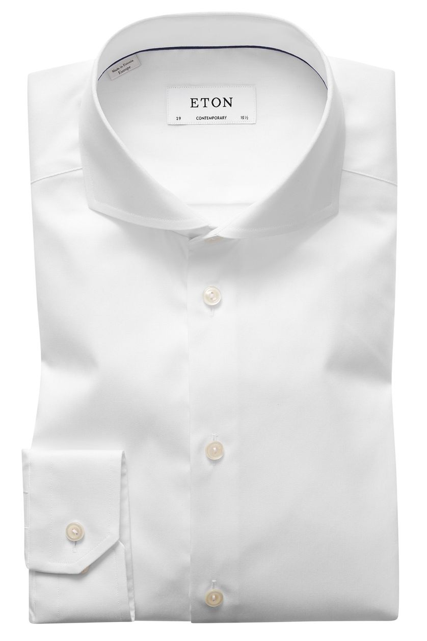 Eton overhemd dress wit Contemporary cut-away