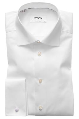 Eton Eton dress overhemd wit dubbel manchet Contemporary