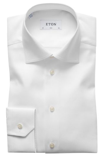 Eton overhemd wit twill kwaliteit slim fit