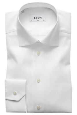 Eton Eton overhemd wit twill kwaliteit slim fit