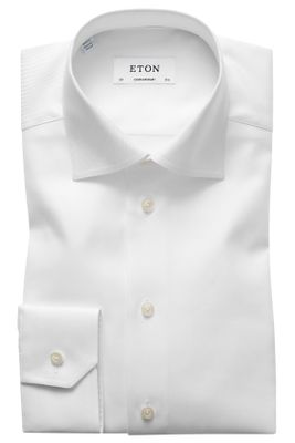 Eton Eton overhemd wit twill kwaliteit Contemporary Fit anti kreuk