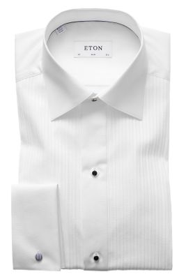Eton Eton smokingoverhemd wit plissé Slim