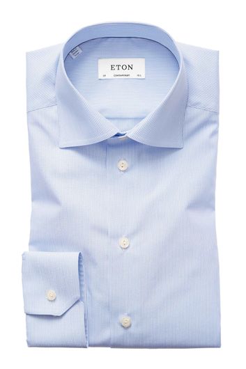 Eton overhemd Contemporary Fit blauwe streep