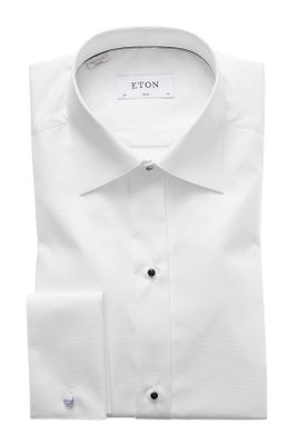 Eton Eton Smoking overhemd wit uni Slim Fit