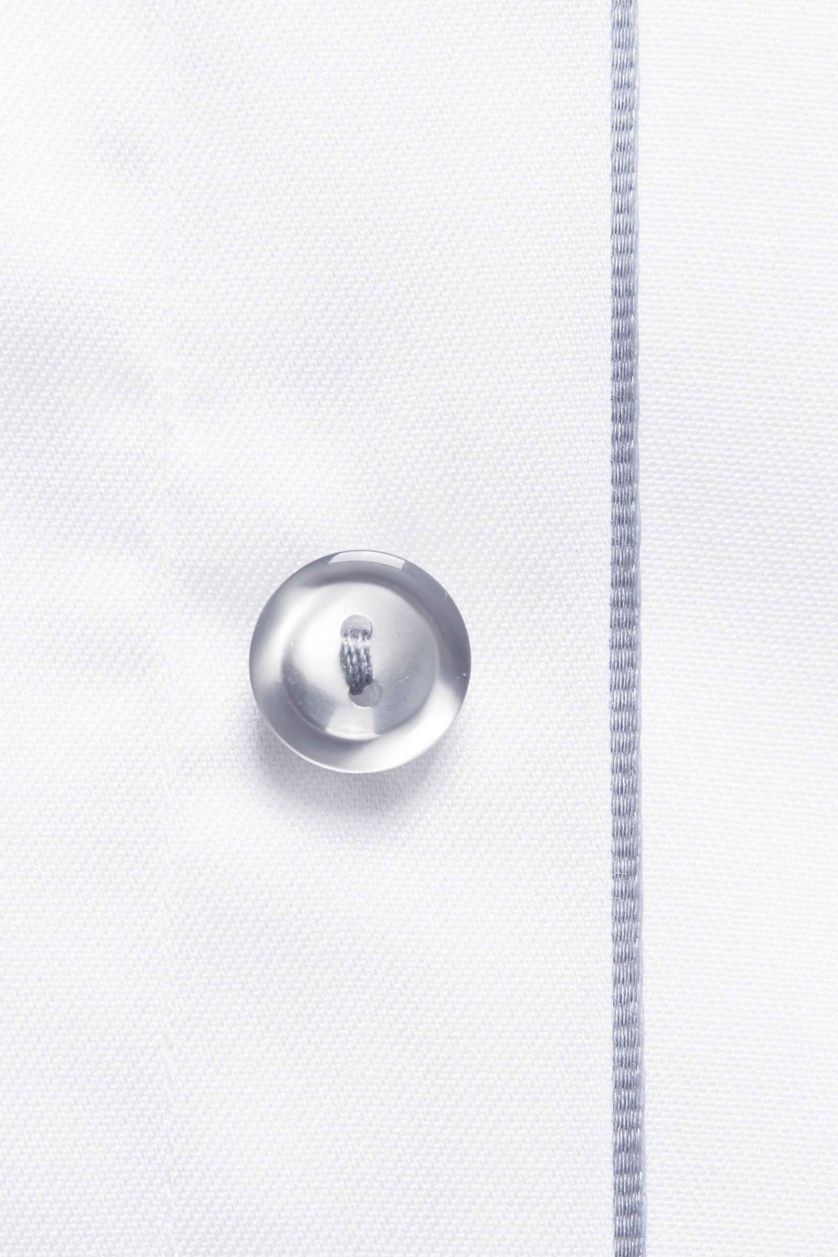 Overhemd Eton wit Contemporary Fit grijze details