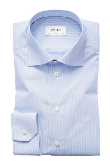Overhemd Eton Slim Fit lichtblauwe streep