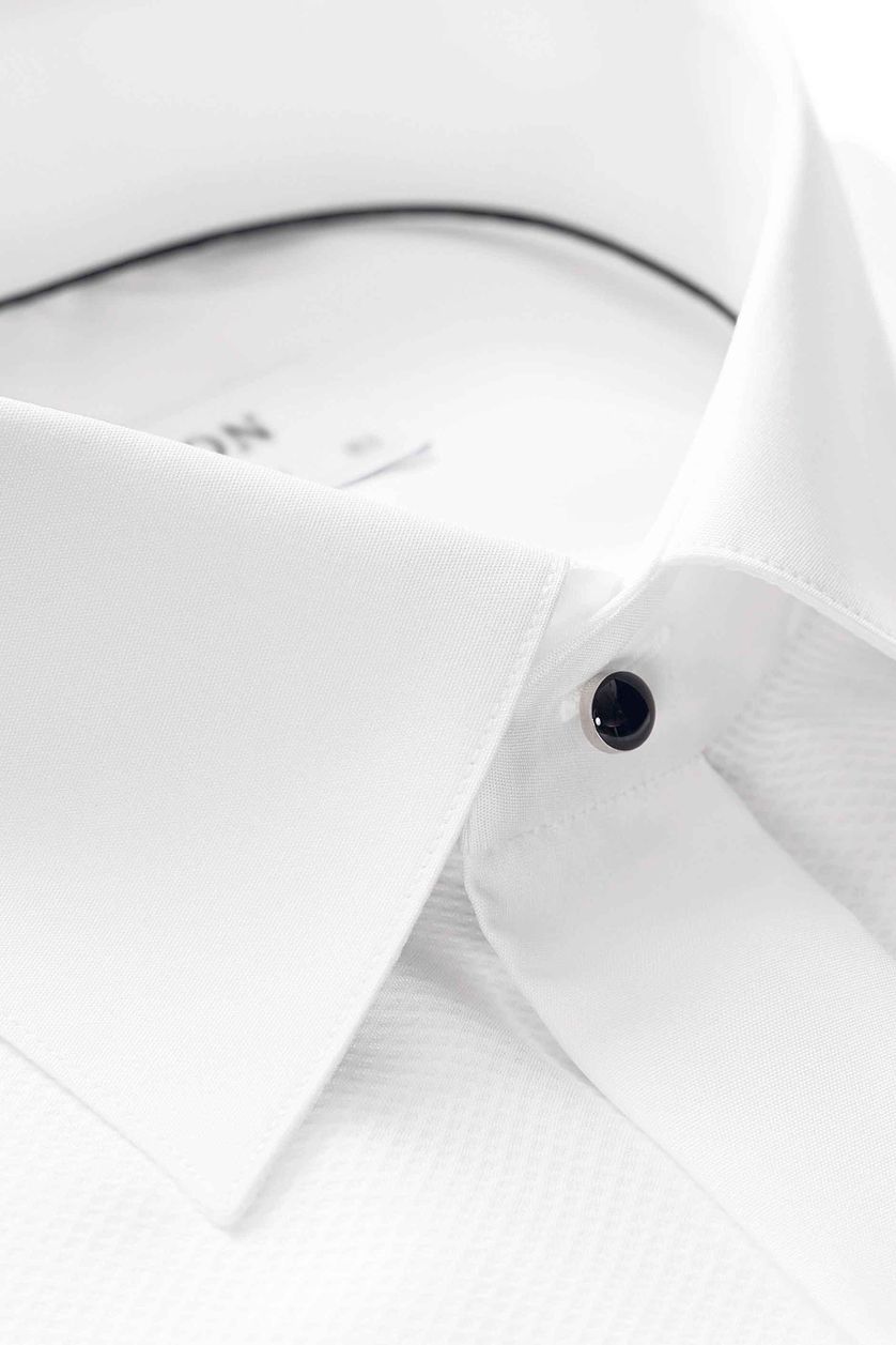 Eton overhemd Contemporary Fit black tie piqué