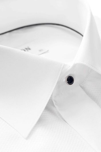 Overhemd Eton black tie piqué Contemporary FIt
