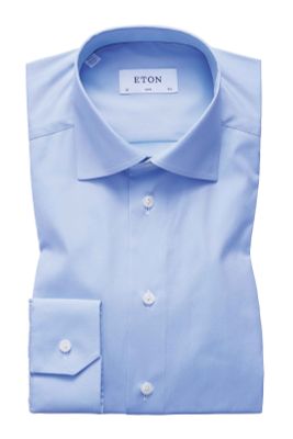 Eton Eton overhemd Slim Fit blauw