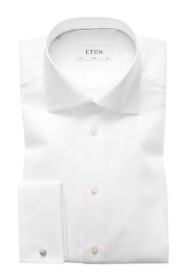 Eton Eton overhemd Slim Fit wit french cuff