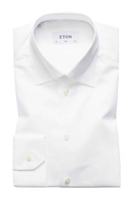 Eton Eton overhemd button under Slim Fit wit