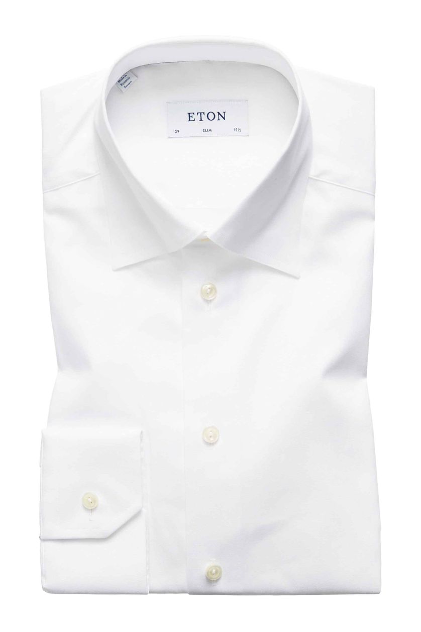 Overhemd Eton Slim Fit wit button under