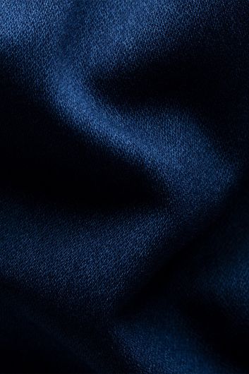 business overhemd Eton donkerblauw effen katoen slim fit 
