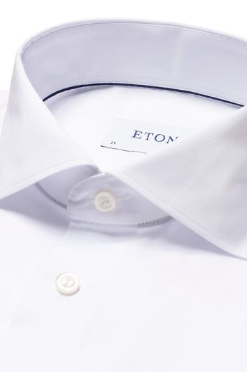 business overhemd Eton wit effen katoen slim fit 