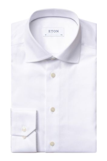 business overhemd Eton wit effen katoen super slim fit 