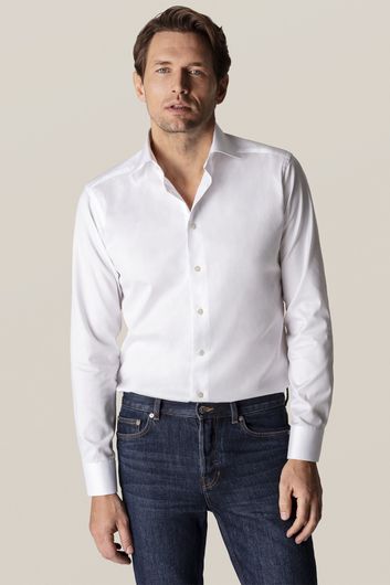 business overhemd Eton wit effen katoen super slim fit 