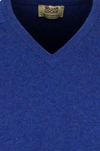 Pullover William Lockie kobalt lamswol