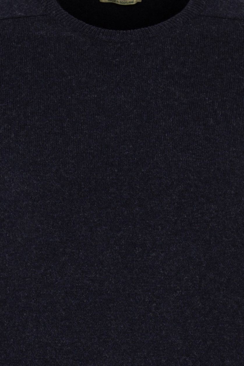 William Lockie trui donkerblauw gemeleerd